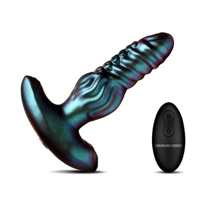 XR BRANDS - VIBRADOR ANAL DE SILICONE CREATURE COCKS OCTO-SQUIRM COM MOVIMENTO DE TORÇÃO