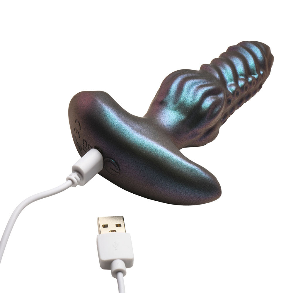 XR BRANDS - VIBRADOR ANAL DE SILICONE CREATURE COCKS OCTO-SQUIRM COM MOVIMENTO DE TORÇÃO