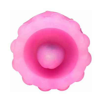 XR BRANDS - ESTIMULADOR VIBRATÓRIO E DE LAMBIS DELAS COM EFEITO GLOW CREATURE CUTIES