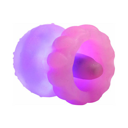 XR BRANDS - ESTIMULADOR VIBRATÓRIO E DE LAMBIS DELAS COM EFEITO GLOW CREATURE CUTIES