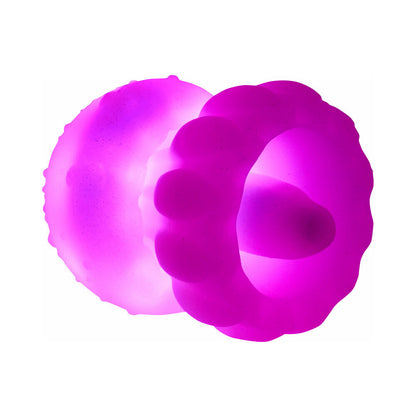 XR BRANDS - ESTIMULADOR VIBRATÓRIO E DE LAMBIS DELAS COM EFEITO GLOW CREATURE CUTIES