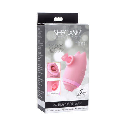 XR BRANDS - SHEGASM KITTY LICKER 5X ESTIMULADOR CLITORIDIANO 3-EM-1