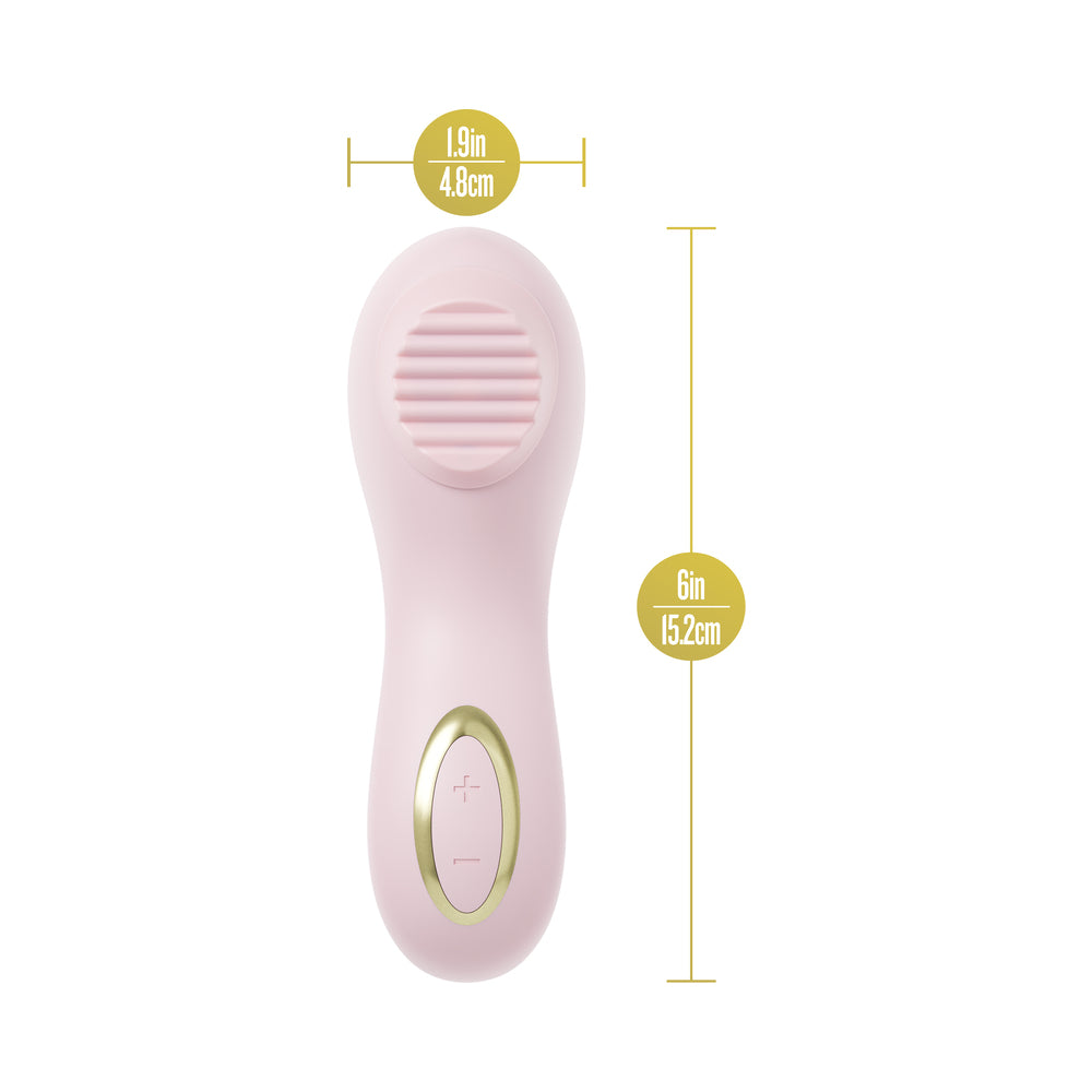 BLUSH - DELICE DAHLIA STIMULATING PERSONAL MASSAGER PINK
