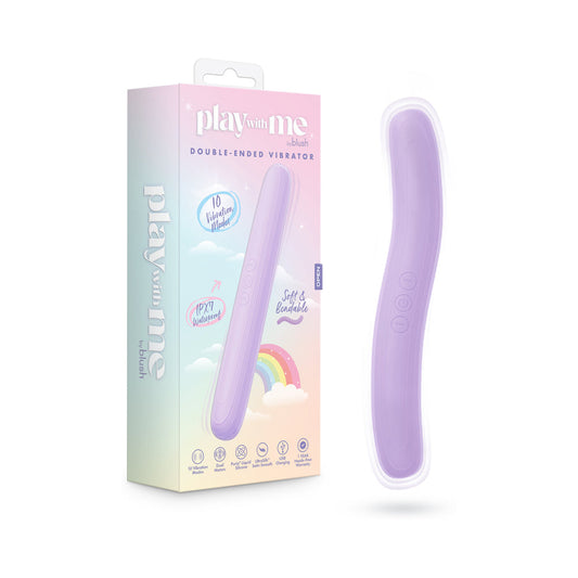 BLUSH - VIBRADOR DE PONTA DUPLA EM SILICONE PLAY WITH ME