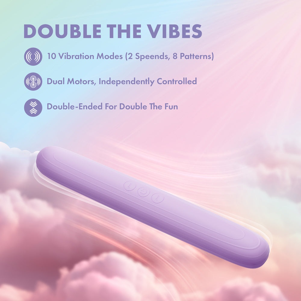 BLUSH - VIBRADOR DE PONTA DUPLA EM SILICONE PLAY WITH ME