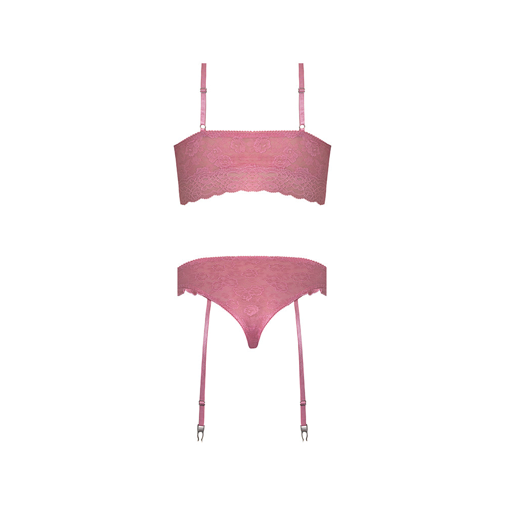 MAGIC SILK - WISTERIA MIST BRALETTE & PANTY WITH REMOVABLE GARTERS