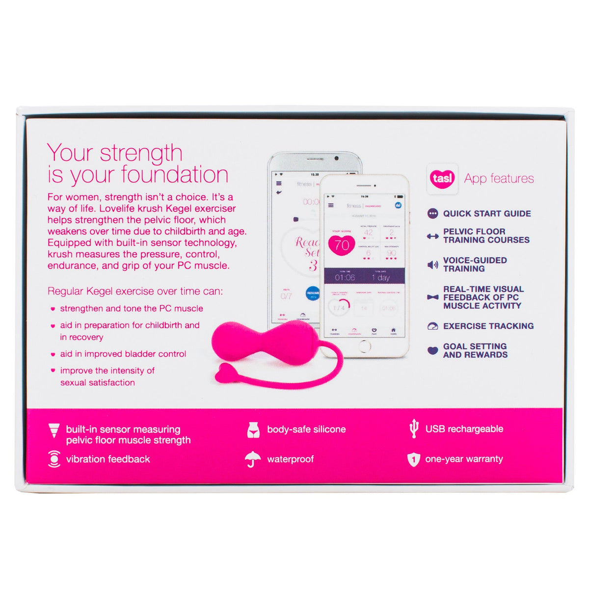 OHMIBOD - LOVELIFE KRUSH SMART KEGEL FITNESS