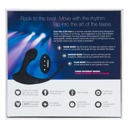OH MI BOD - CLUB VIBE 3.0H HERO PLUG BLACK