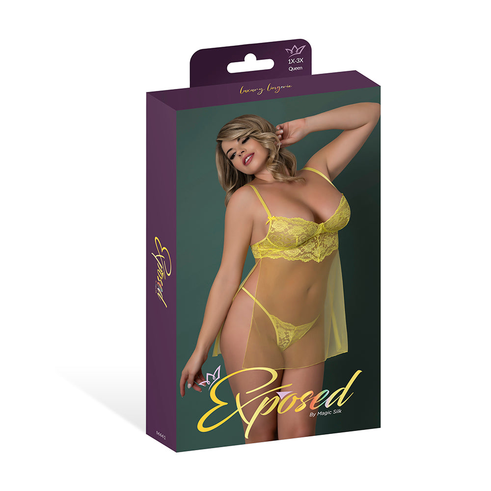 MAGIC SILK - CONJUNTO BABYDOLL & G DAFFODIL DREAMS