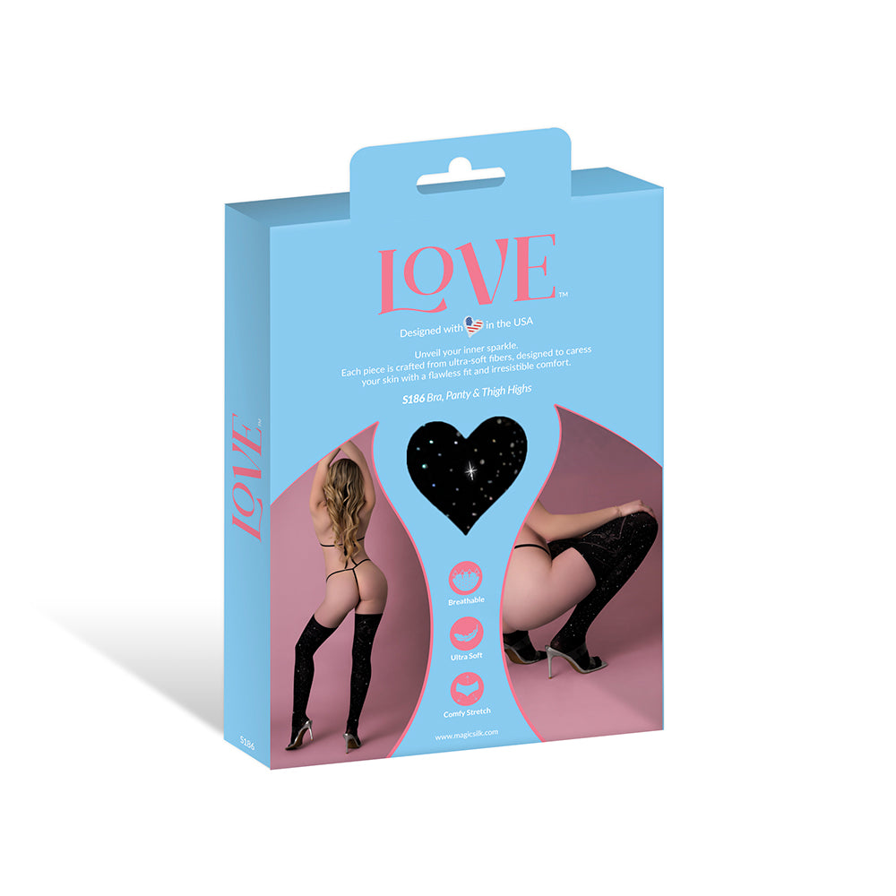 MAGIC SILK - SEAMLESS BRA, PANTY & THIGH HIGHS