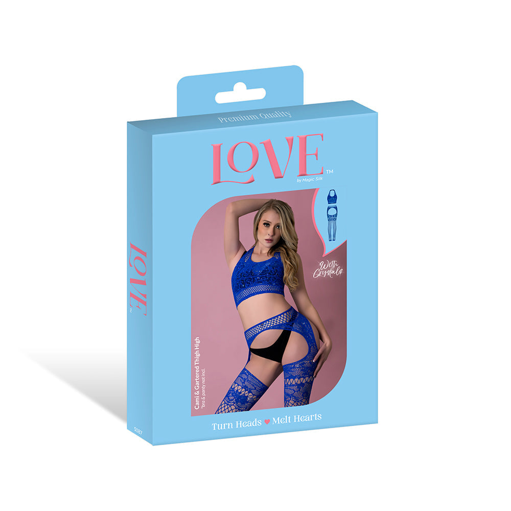 MAGIC SILK - SEAMLESS CAMI & GARTERED THIGH HIGH