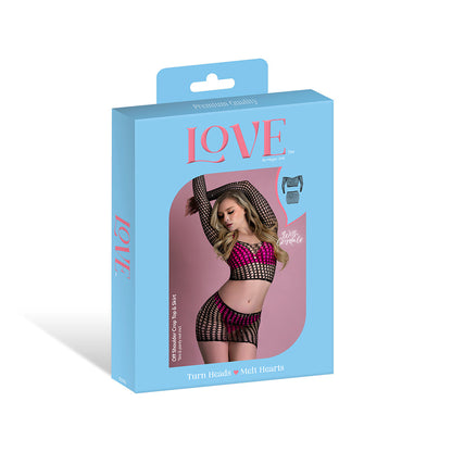 MAGIC SILK - SEAMLESS OFF-SHOULDER CROP TOP & SKIRT
