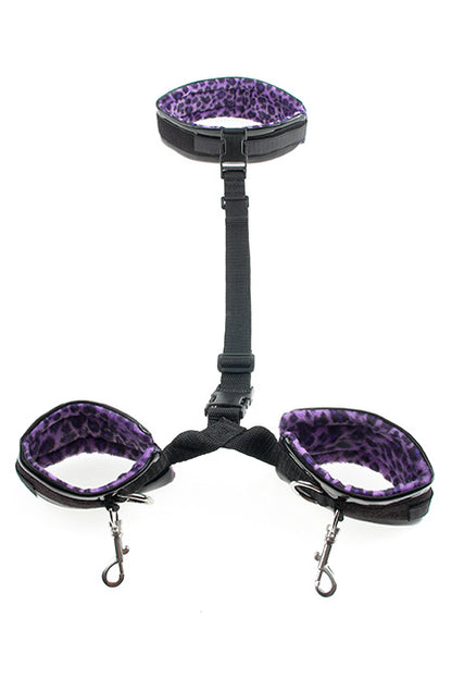 PIPEDREAM - PURPLE CHEETAH BONDAGE KIT