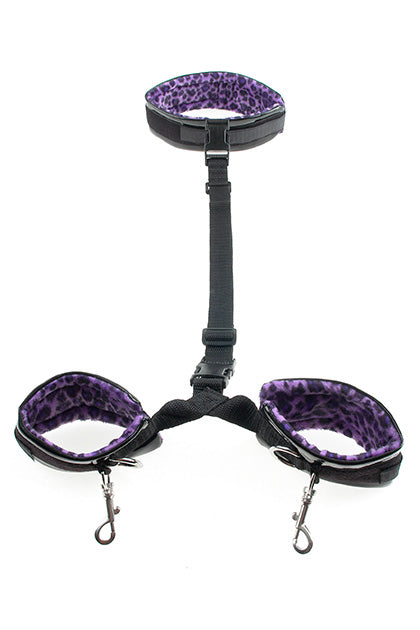 PIPEDREAM - PURPLE CHEETAH BONDAGE KIT