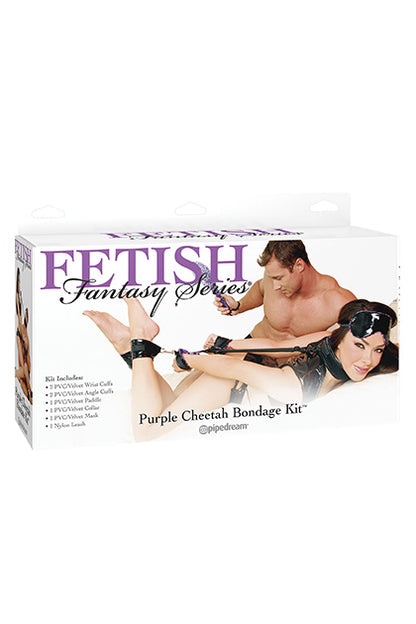 PIPEDREAM - PURPLE CHEETAH BONDAGE KIT