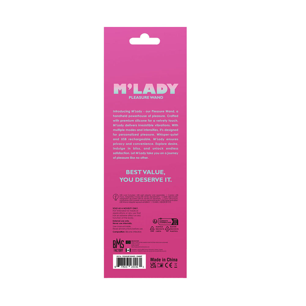BMS - VARETA DE PRAZER M'LADY GRADIENTE OMBRÉ
