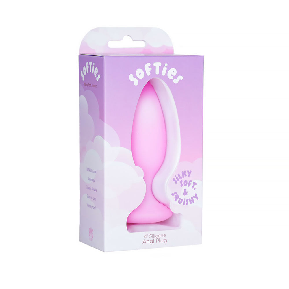 BMS - SOFTIES DUAL LAYER BUTT PLUG 4 IN.