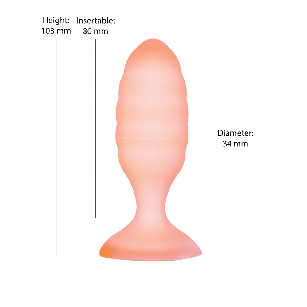 BMS - SOFTIES DUAL LAYER BUTT PLUG 4 IN.