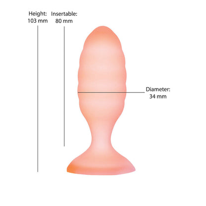 BMS - SOFTIES DUAL LAYER BUTT PLUG 4 IN.