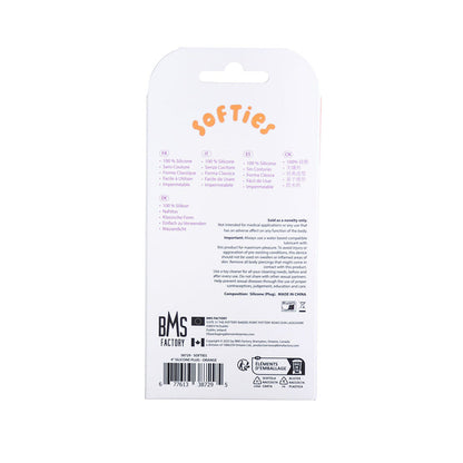 BMS - SOFTIES DUAL LAYER BUTT PLUG 4 IN.