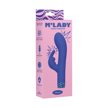BMS - M'LADY BUNNY VIBRATOR 6 IN. BLUE