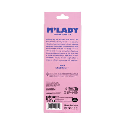 BMS - M'LADY BUNNY VIBRATOR 6 IN. BLUE