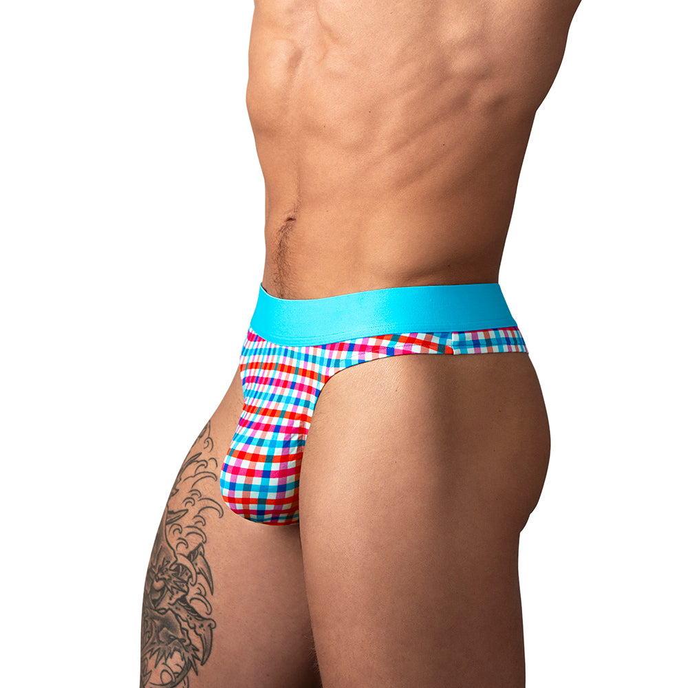 MALE POWER - SO COMFY GINGHAM THONG