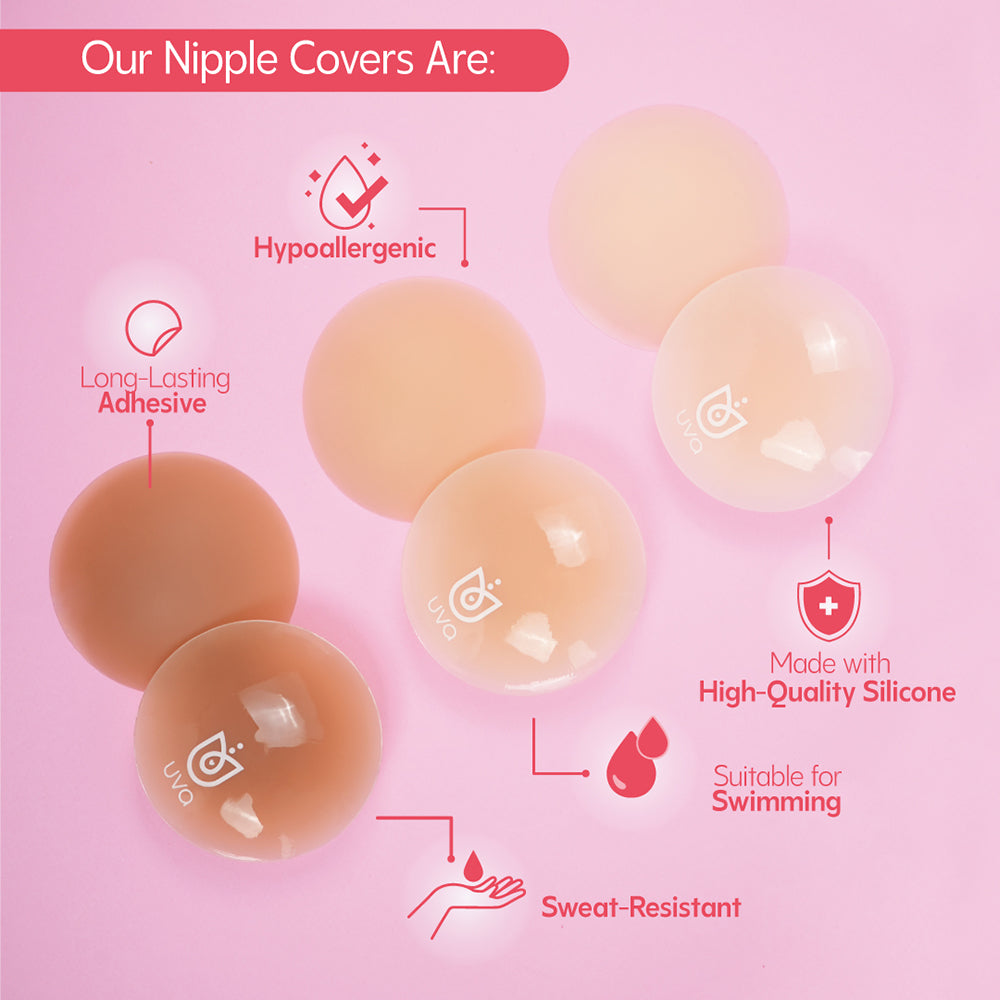 UVA - CIRCULAR NIPPLE COVERS CARAMEL