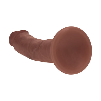 SHOTS - REALROCK DUAL DENSITY SILICONE REALISTIC CURVED DILDO 6 IN.