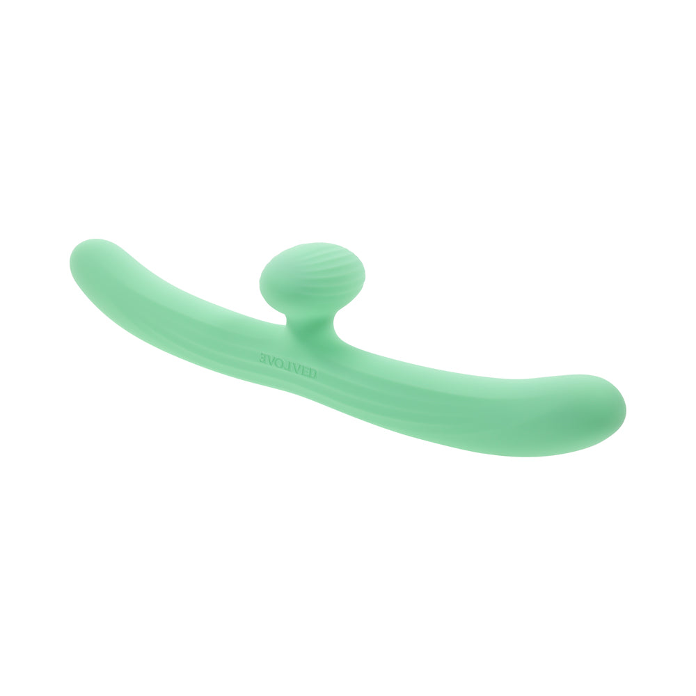 EVOLVED - VIBRADOR DE PONTA DUPLA MEET ME HALFWAY VERDE