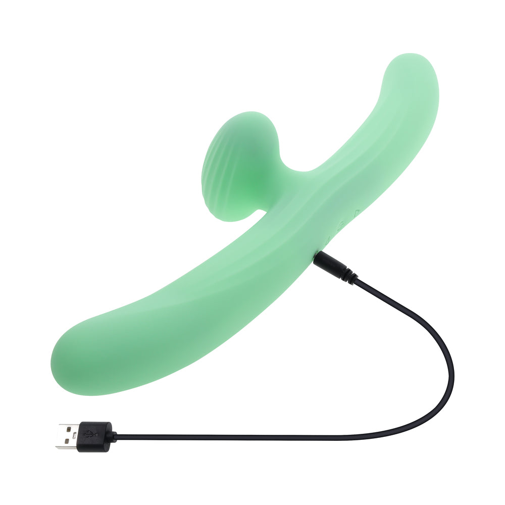 EVOLVED - VIBRADOR DE PONTA DUPLA MEET ME HALFWAY VERDE