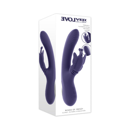 EVOLVED - WINGS OF FRENZY ESTIMULADOR DUPLO TIPO BORBOLETA VIOLETA