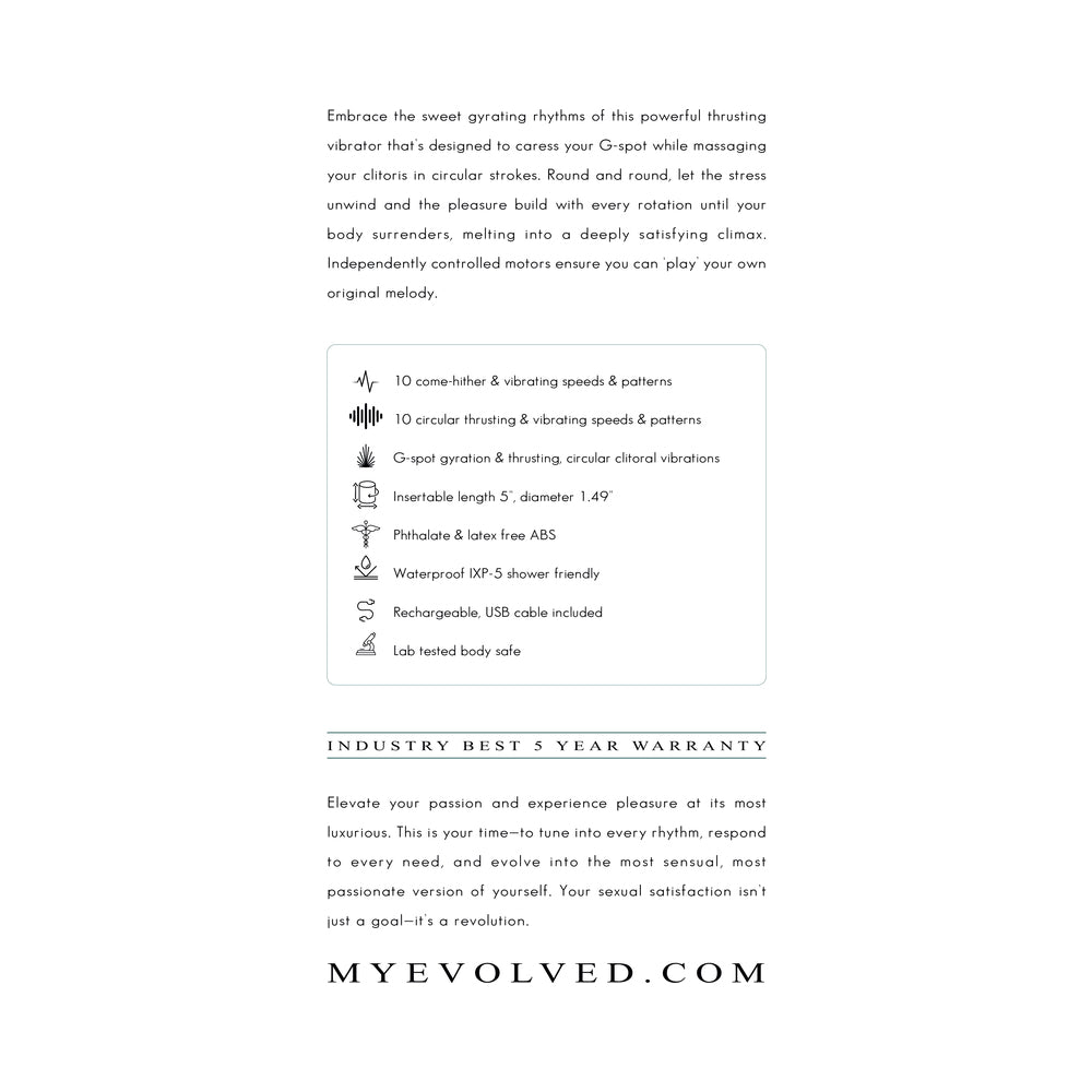 EVOLVED - RUB ME TENDER MASSAGEM E MOVIMENTOS DE PISTÃO NO PONTO G MENTA