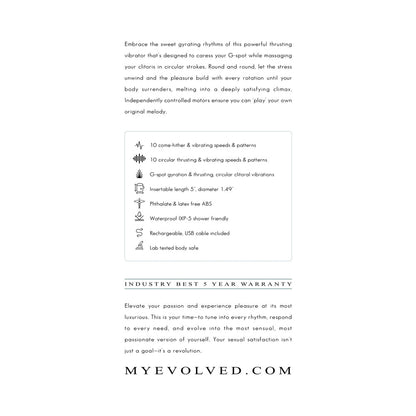EVOLVED - RUB ME TENDER MASSAGEM E MOVIMENTOS DE PISTÃO NO PONTO G MENTA