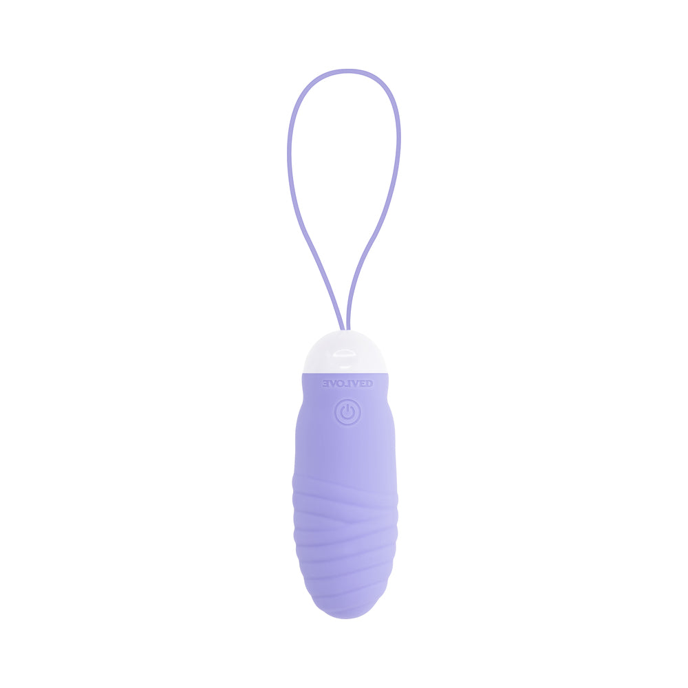 EVOLVED - ENERGETIC EGG THRUSTING VIBRATING TEXTURED EGG PURPLE