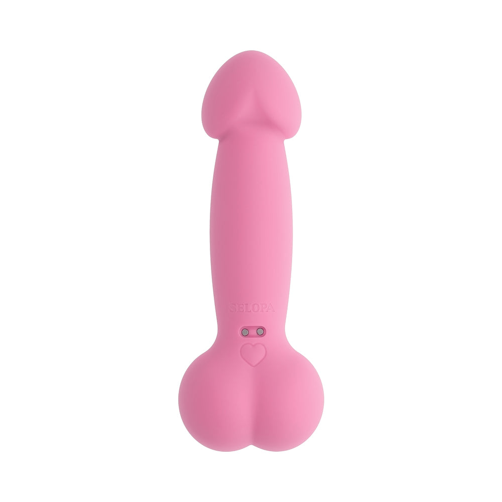 SELOPA - A BIT NUTTY FLOPPY PHALLIC MINI VIBRATOR PINK