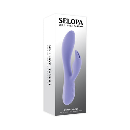 SELOPA - PURPLE CRAZE DUAL VIBE COM ESTIMULADOR EM FORMA DE ORELHA ROXO