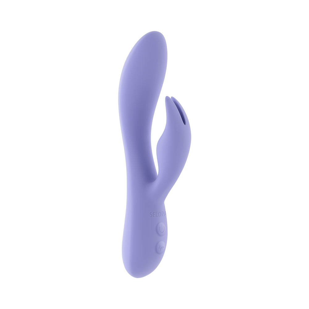 SELOPA - PURPLE CRAZE DUAL VIBE COM ESTIMULADOR EM FORMA DE ORELHA ROXO