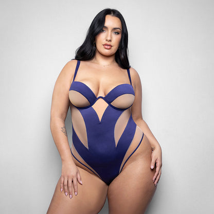 FANTASY LINGERIE - BODY ELUSIVE YVAINE COM AROS 3XL/4XL