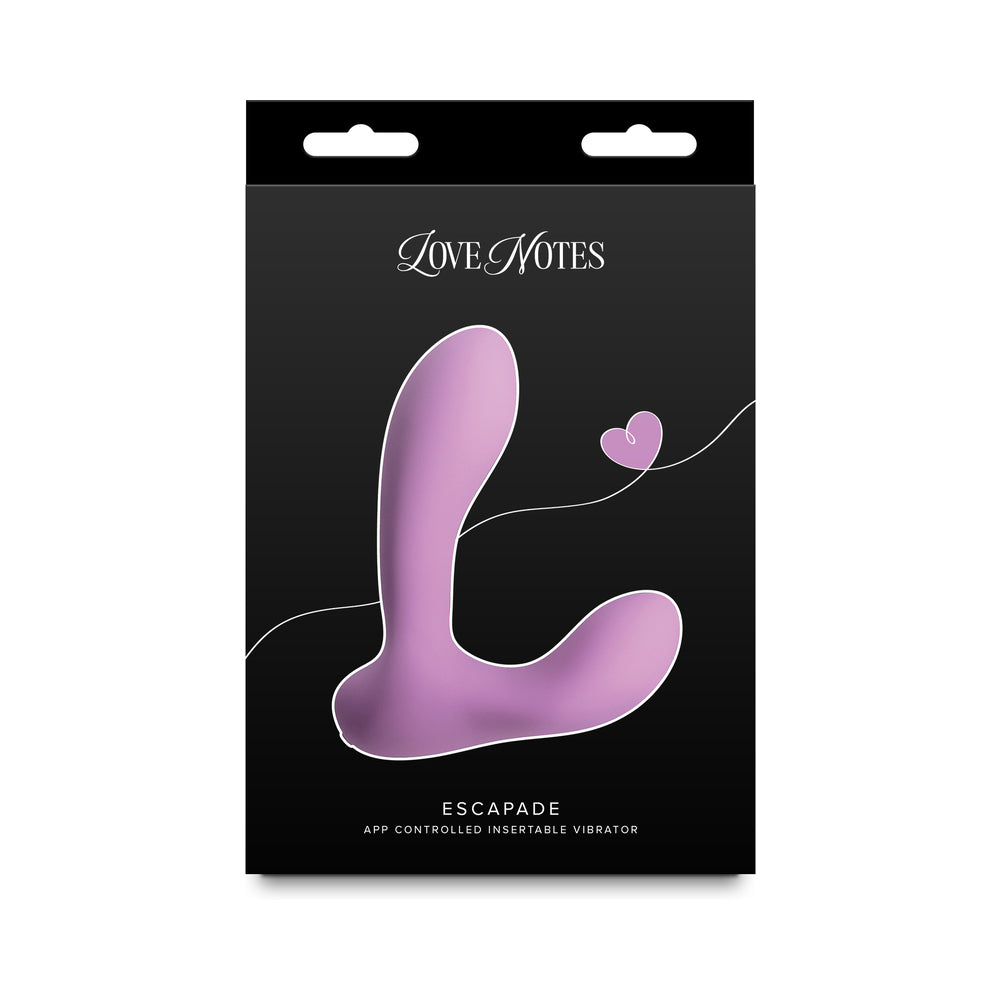 NS NOVELTIES - LOVE NOTES ESCAPADE MAUVE CONTROLADO POR APLICAÇÃO
