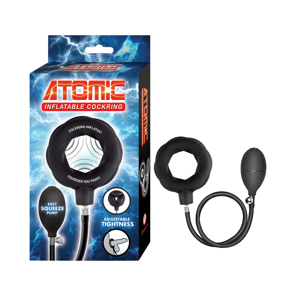 NASSTOYS - ATOMIC INFLATABLE COCK RING BLACK