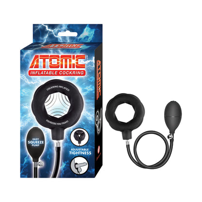 NASSTOYS - ATOMIC INFLATABLE COCK RING BLACK
