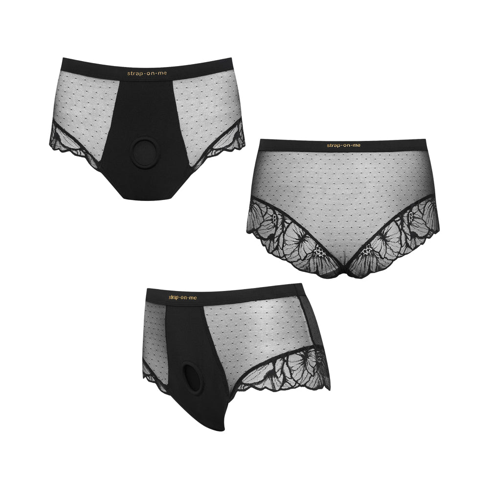 LOVELY PLANET - LINGERIE COM ARNÊS STRAP-ON-ME DIVINE XS PRETO