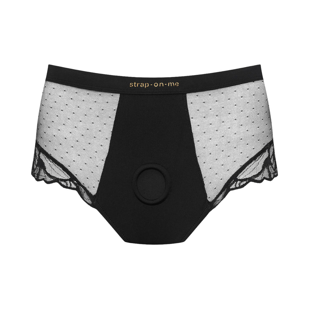 LOVELY PLANET - LINGERIE COM ARNÊS STRAP-ON-ME DIVINE M PRETO