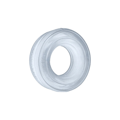 OXBALLS - HUNKYJUNK ROTO GROOVED GRIPPER-RIBBED COCK RING CLEAR STEAM
