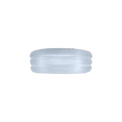 OXBALLS - HUNKYJUNK ROTO GROOVED GRIPPER-RIBBED COCK RING CLEAR STEAM