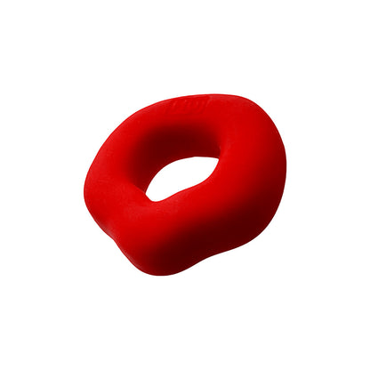 OXBALLS - HUNKYJUNK FIT GRIPS 2-PACK ERGO-FIT COCK RINGS BLACK/RED