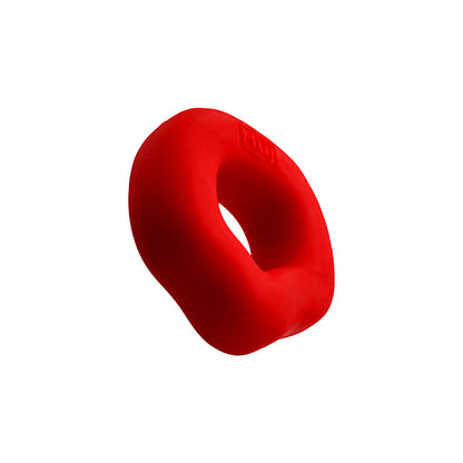 OXBALLS - HUNKYJUNK FIT GRIPS 2-PACK ERGO-FIT COCK RINGS BLACK/RED