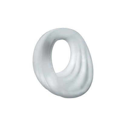OXBALLS - HUNKYJUNK SLIMMER SCOOP-STYLE COCK RING, CLEAR STEAM