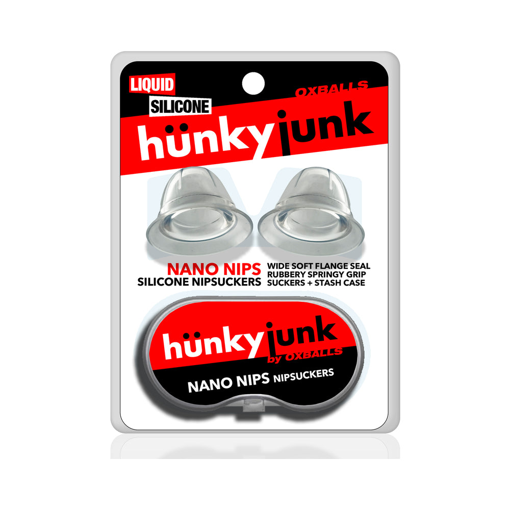 OXBALLS - HUNKYJUNK NANO NIPS "JUST THE TIP" NIPPLE-NUBS SILICONE TRANSPARENTE